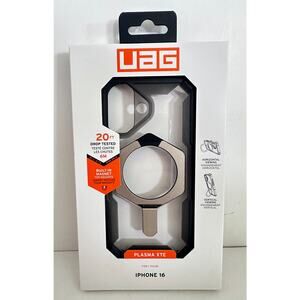 UAG Plasma XTE iPhone 16 Case-Ash Titanium-MagSafe Kickstand-NEW-Sealed